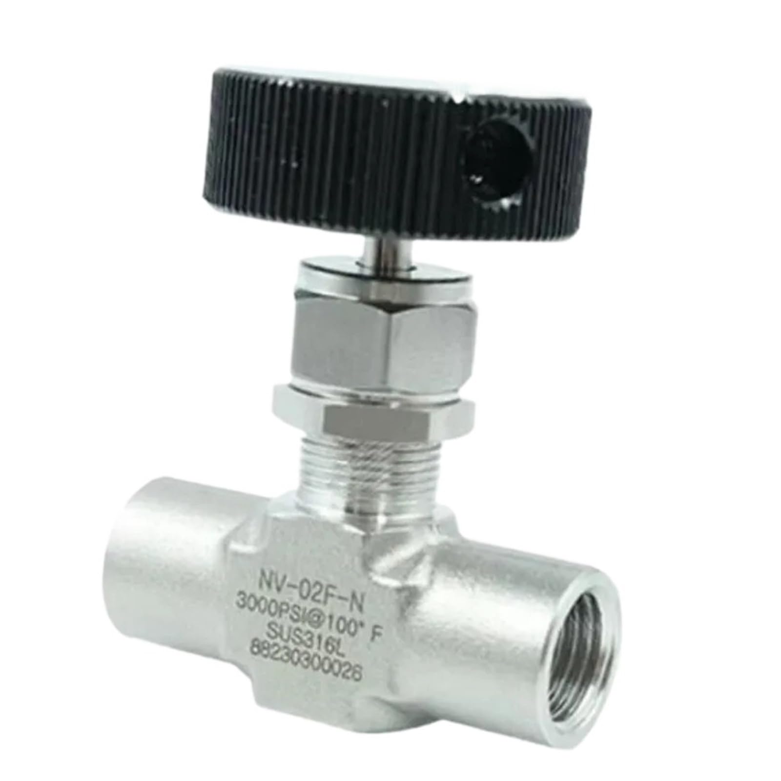 QVIVFYBOE needle valve 6000psi 316L Stainless Steel Female NPT PT G Thread Needle Valve(1/8",PT)