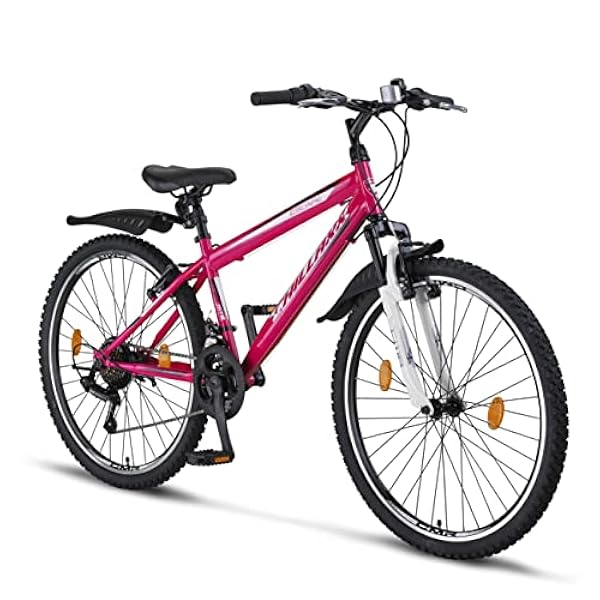 Chillaxx Bike Escape Premium - Bicicleta de montaña en bicicleta de 24 y 26 pulgadas para niñas, niños, hombres y mujeres, 21 velocidades de cambio