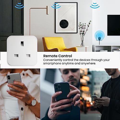 Smart Plug, Wi-Fi Outlet Compatible with Alexa, Google Home, Wireless Smart Socket with Energy Monitoring, Timer & APP Remote Control, 2.4GHz Wi-Fi Only - No Hub Required (1 Pack) - Image 5