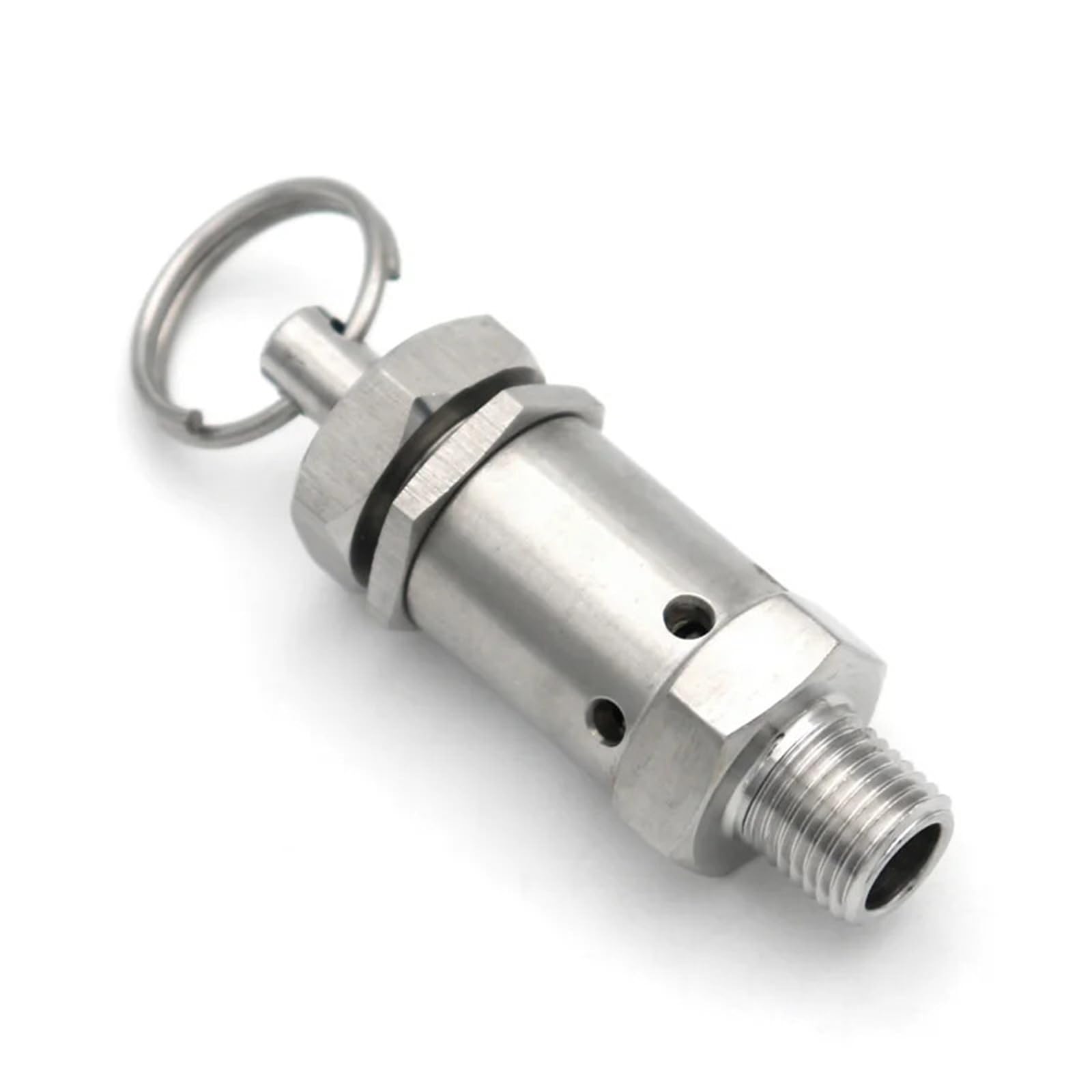 Válvula de seguridad, Válvula de alivio seguridad 304 SS 1/4 1/2 pulgada BSPT 0.1-1MPa for Comp & Cook(1/2,8 Bar Fixed)