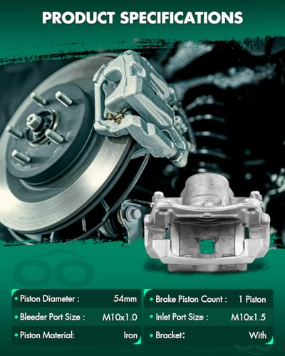 Image of SCITOO Front Right Brake Caliper With Bracket 18B4907 Compatible For Chevrolet For Cobalt 2005-2008,For HHR 2008-2010,For Pontiac For G5 2007-2009,For Pursuit 2006,For Saturn For Ion 2004-2007