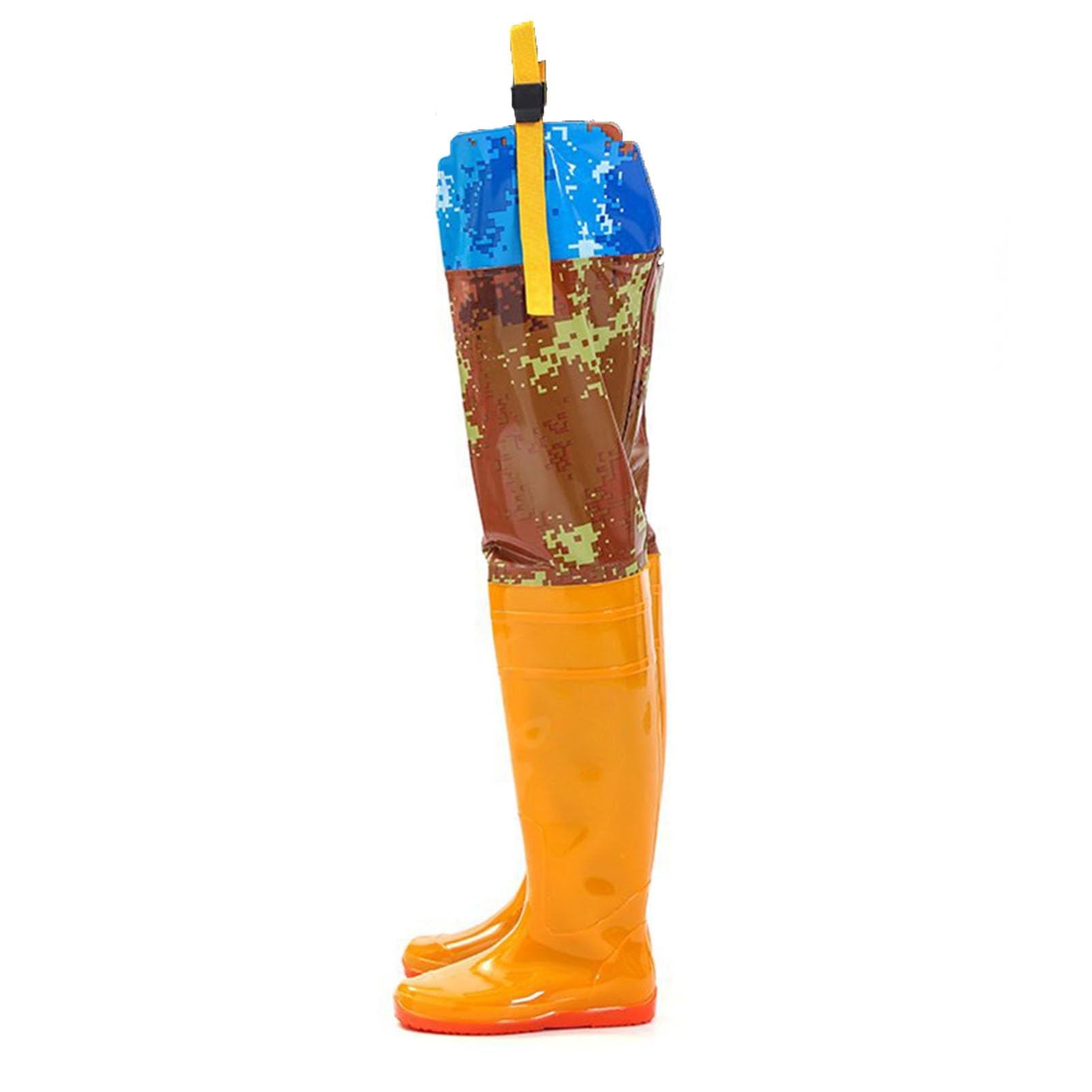 Waders hip Waders mimetici con cuciture sui fianchi, robusti wader da pesca antiforatura, per la caccia nelle paludi(47 EU)