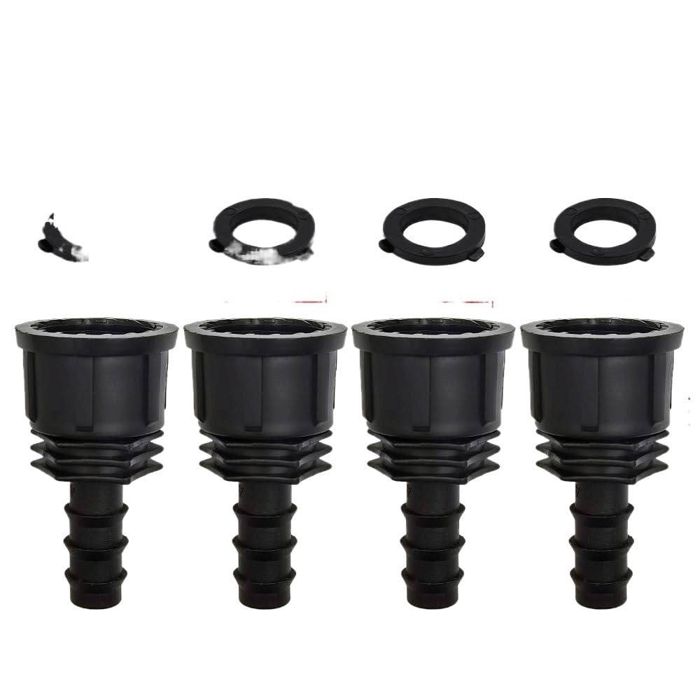 Vcaldgfz B-4Pcs 3/4'' Barb Threaded Adapter For 16Mm 20Mm Pe Hose Pipe Garden Drip Irrigation Watering System(B-4Pcs)