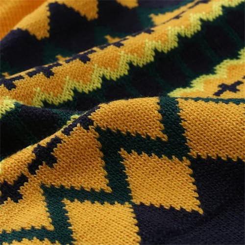 Men's Knit Pullover Sweater O-Neck Striped Long Sleeve Slim Fit Knitwear for Winter Casual Use4