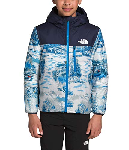 Image of The North Face Boy's Reversible Perrito Jacket (Little Kids /Big Kids) Clear Lake Blue LG (14-16 Big Kids)