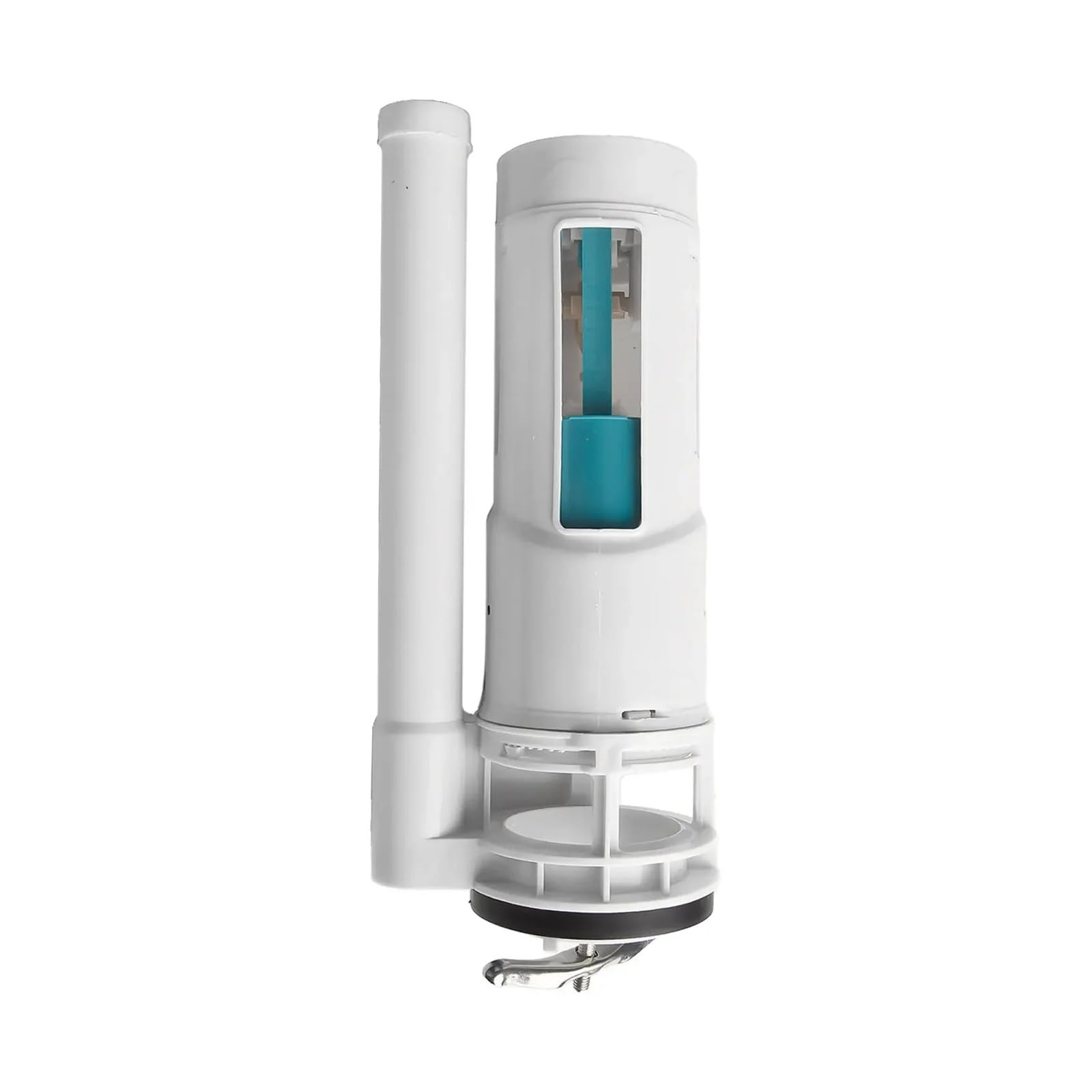 Fluxómetro manual para inodoro Cisternas de inodoro con orificio pasante roscado, válvula de doble descarga con tubo de rebose ajustable