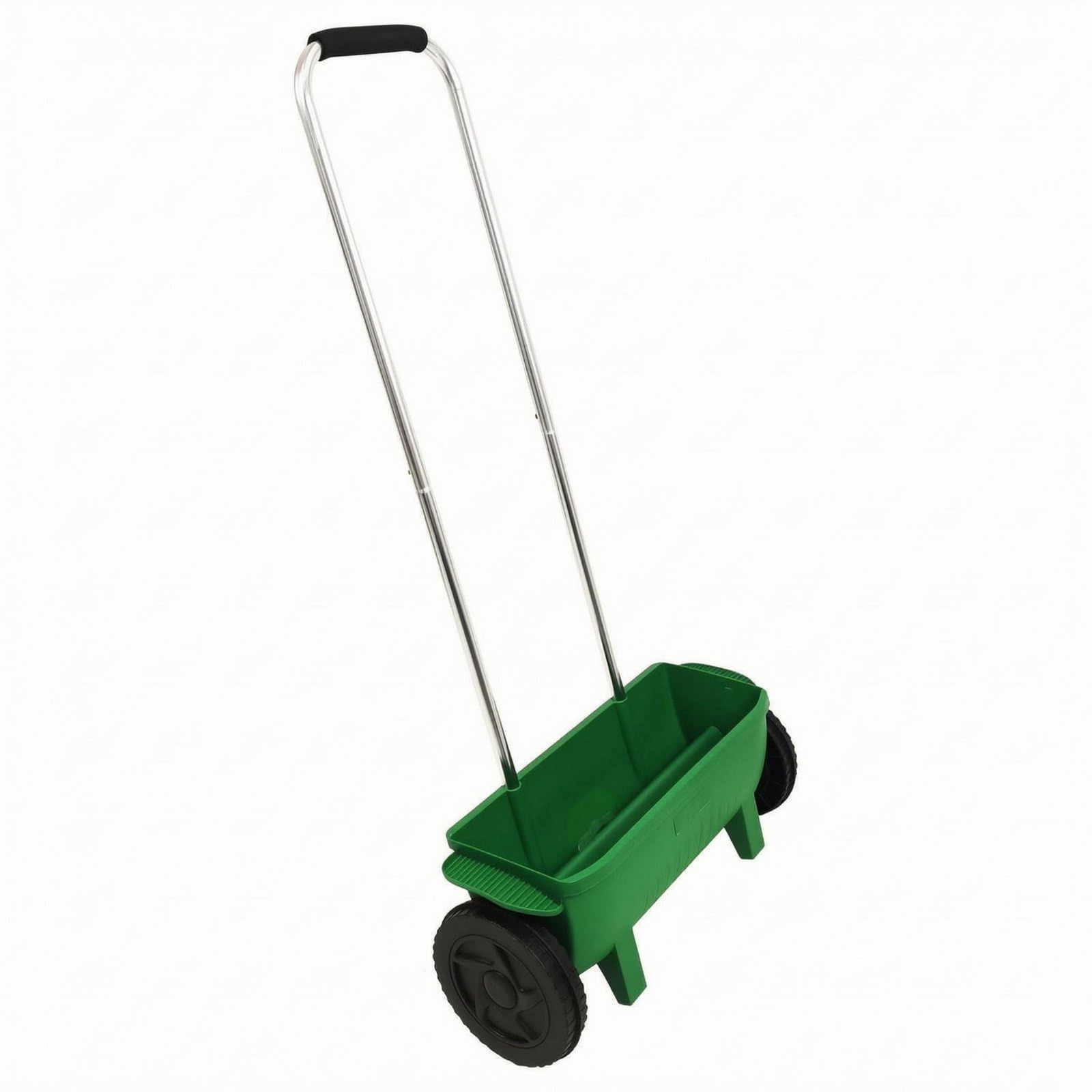 Adjustable Spread Rate Push Spreader Aluminum Handle Fertilizer Spreader Wheeled Garden Tool Plastic Body, 12L Adj Hand-Push-image-49