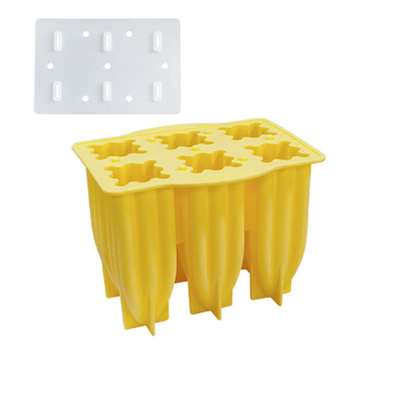 Tsophreniq Silicone Ice Cream Mold with Lid Ice for Pop Mold Cream Popsicles Making Kitchen Silicone Molds