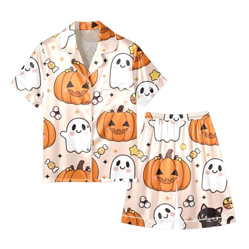 Pijama de Halloween para Hombre Ropa de Dormir para Noches de Película en Sofá