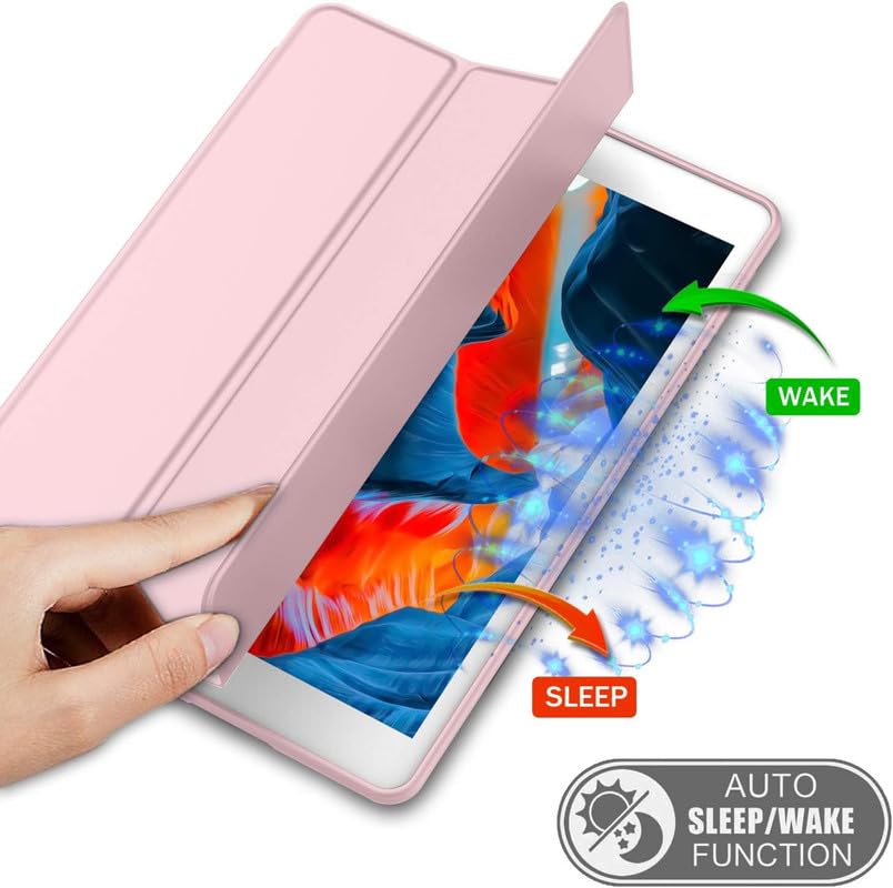 Image of Tablet Case Cover for Apple iPad 10.2 inch (7th|8th|9th Gen) [Auto Sleep /Wake Cover] [Pencil Holder] [Trifold Stand] - Pink