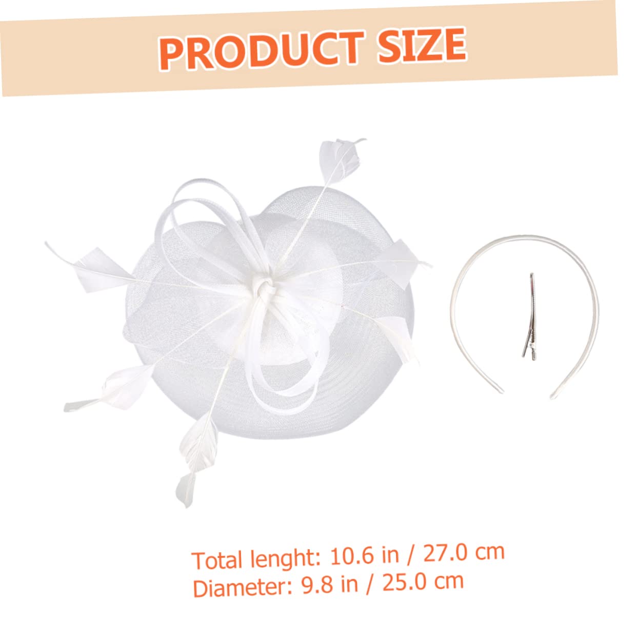 ifundom 4pezzi Cappello da Sposa Elegante Rete con Fiori Artificiali Fascinator Leggero e Romantico per Banquet e Tea Party Accessorio Moda per Donne