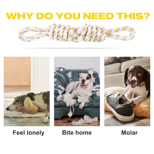 Image of Fida Dog Rope Toys for Aggressive Chewers, Tug Toys for Large Medium Dogs