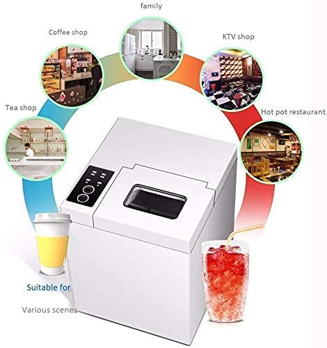 ice Cube Maker Portable Machine, Countertop Full Automatic Ce Cube Maker Machine, Smart Button Control,for Home, Office, Party and Bar on Fridge.com