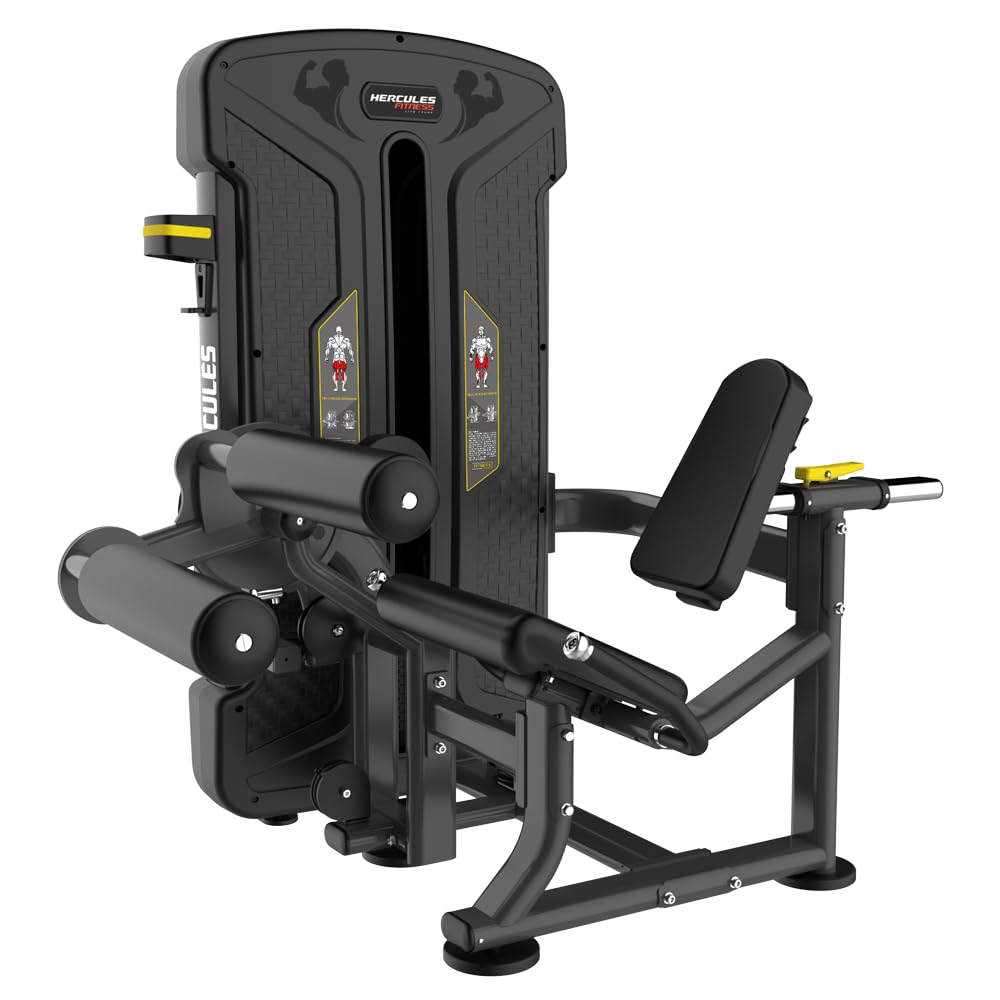 Hercules Fitness Stoic Leg Curl Leg Extension Machine Leg Extension Single Station Leg Extension Pin Loaded Weight Stack 100 Kg Net Weight 202 Kg-picture-17