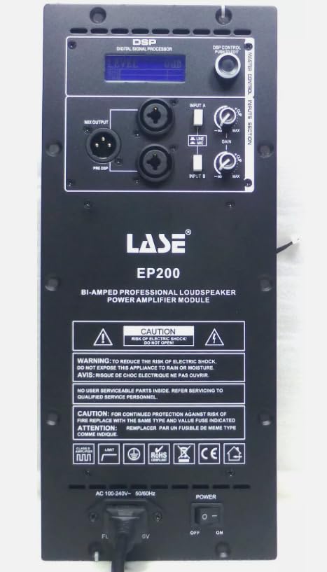 LASE EP200 w/DSP Amplifier Module Replacement for EV 10P,12P,15P Powered Speaker (110V)