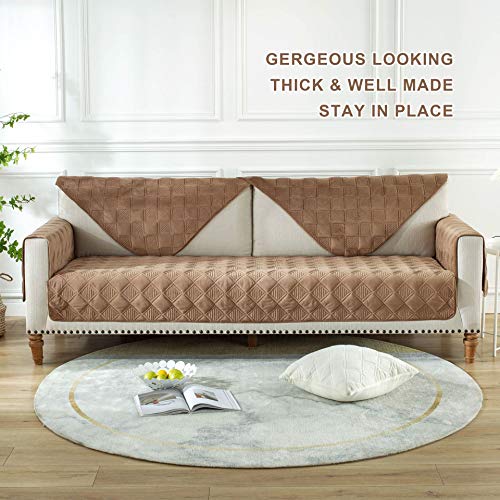image for OstepDecor Couch Cover, Sofa Cover, Quilted Sectional Couch Covers, Ve