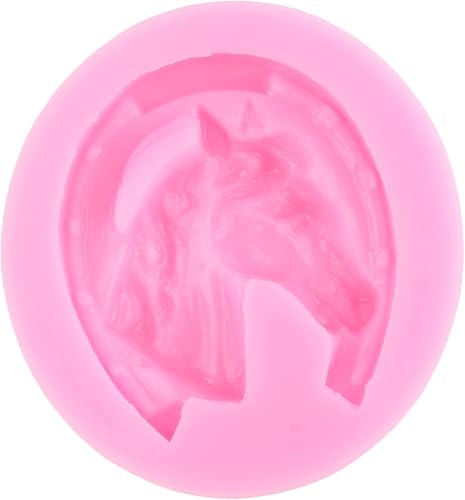 Miniatura 6 de ZiXiang Molde de silicona para caballo, moldes de herradura, moldes de cabeza de caballo, moldes de chocolate para decoración de pasteles,