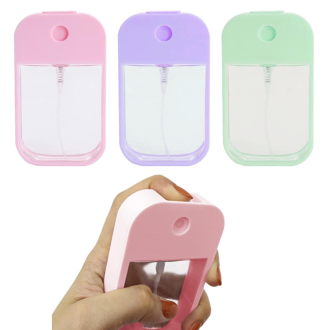 3 Botellas De Spray De 45 Ml, Pequeñas, Reutilizables, Mini Botellas De Pulverización De Niebla Fina,Para Perfumes, Cuidado Personal, Cosmético
