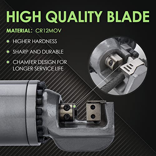 Image of 5 /8 inch Electric Hydraulic Rebar Cutter 1-1.5s Cutting Speed Portable Rebar Cutter Cutting Rebar 4-16mm 1000w 120v /60hz RC16A