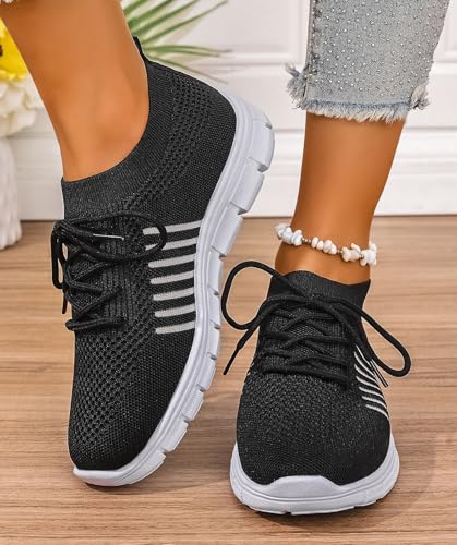 Womens Slip On Running Sneakers Tennis Non Slip Walking Gym Workout Athletic Comfortable Lightweight Fashion Sport Casual Shoes2