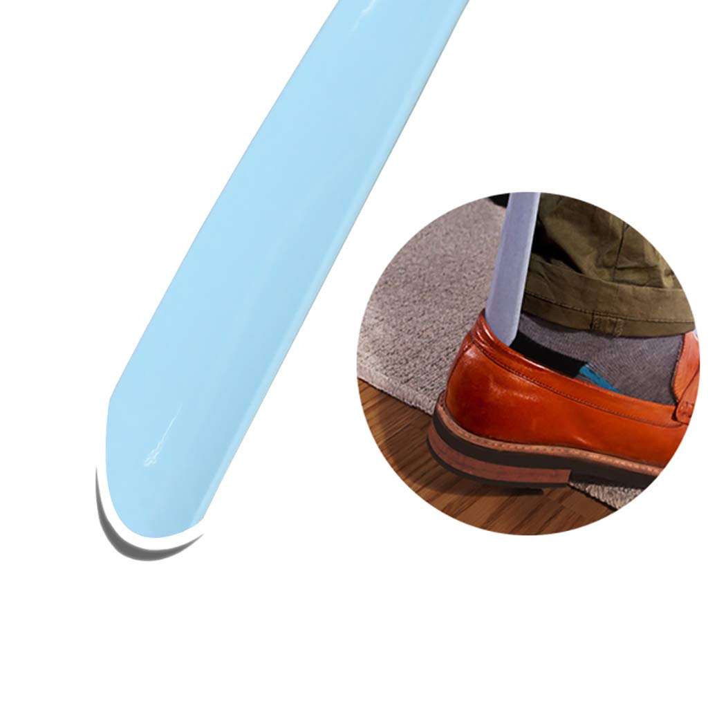 Calzador largo de plástico – 33 cm, herramienta de ajuste de zapatos, bocina portátil para un fácil acceso al calzado
