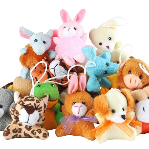 Ehenoy 0421 12 Pack Small Stuffed Animals For Kids Mini Plushies, Plush Keychain Christmas Birthday Gifts Bulk Toys Party Favors Goodie Bag Stuffers Classroom Rewards Carnival Prizes thumb #3