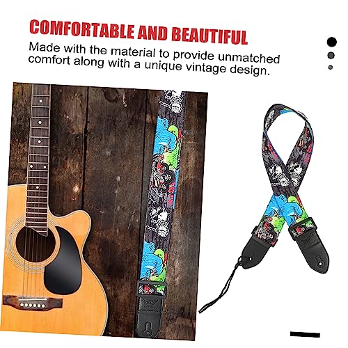 FAVOMOTO 1 PC Sangle De Guitare Laisse En Cuir Ceinture Vintage Crâne Ceinture Ukelele Strap Broderie Sangle De Guitare Ukulélé Courroie De Cou Guitare Électrique Ceinture Ceinture De - Les Beatles, Paul McCartney, John Lennon, RIngo Starr, George Harrison FAVOMOTO 1 PC Sangle De Guitare Laisse En Cuir Ceinture Vintage Crâne Ceinture Ukelele Strap Broderie Sangle De Guitare Ukulélé Courroie De Cou Guitare Électrique Ceinture Ceinture De – Image 3