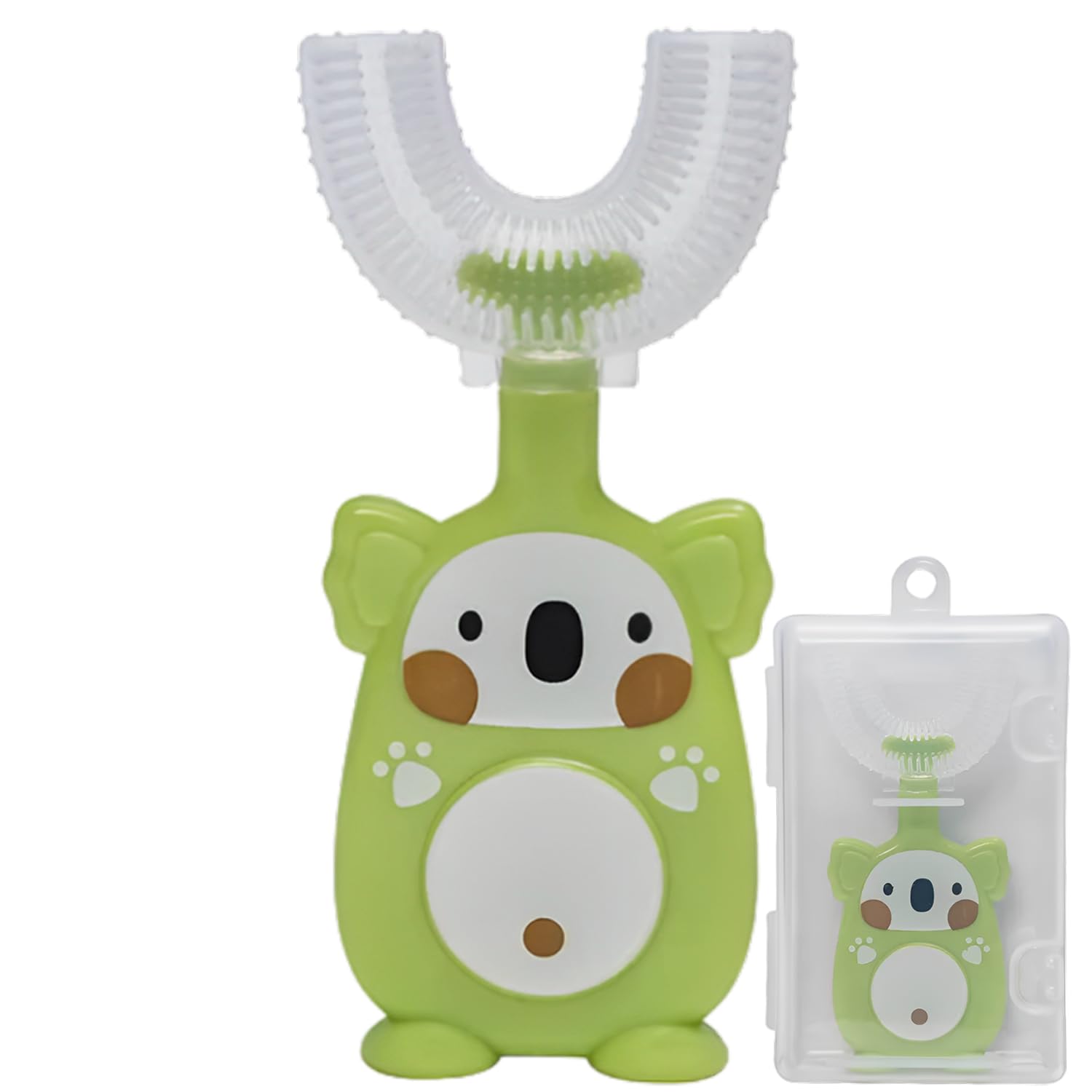 Safe-O-Kid Baby U Shaped Finger Toothbrush –Odor-Free, Safe Gentle Gum Massager & Teeth Cleaner – Durable, Pediatrician-Recommended Brush for Newborns & Toddlers Green - (Pack of 1-picture-38