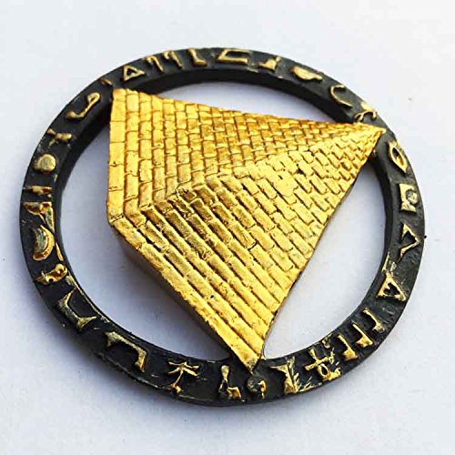 Aimant de réfrigérateur 3D en forme de pyramide égyptienne, souvenir touristique, autocollant de voyage, aimant de réfrigérateur égyptien, collection de décoration de maison et de cuisine en