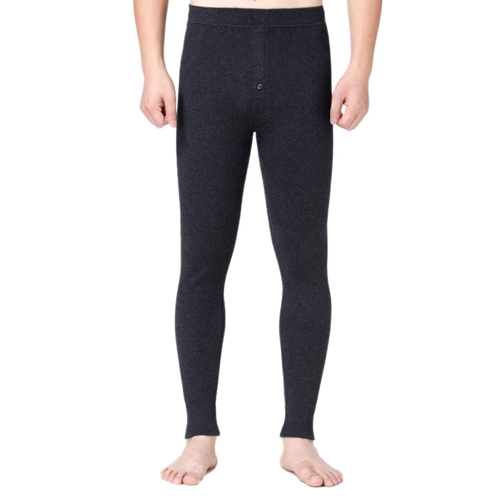 Hombre Mujer Leggings Mallas 100% Cachemira Pantalones Térmicos Invierno Cálidas Pantalones para Correr y Fitness Ropa Interior Térmica