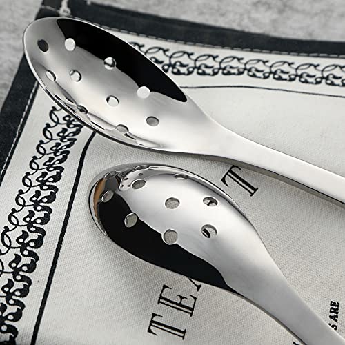 Miniatura 7 de Cuchara Para Servir Ranurada De Acero Inoxidable - 4 Piezas Para Sopa, Caviar, Ensalada - Utensilios De Cocina Para El Hogar