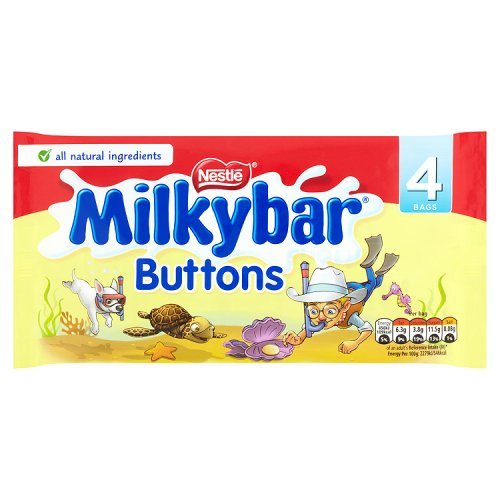 Nestle Milky Bar Buttons 4 Snack Packs Candy And