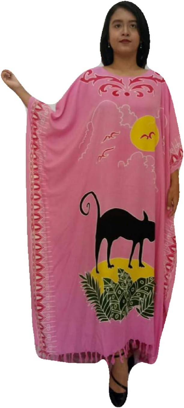 Cool Kaftans CAT Feline Kaftan Caftan Cool Beach Cover Dress Plus