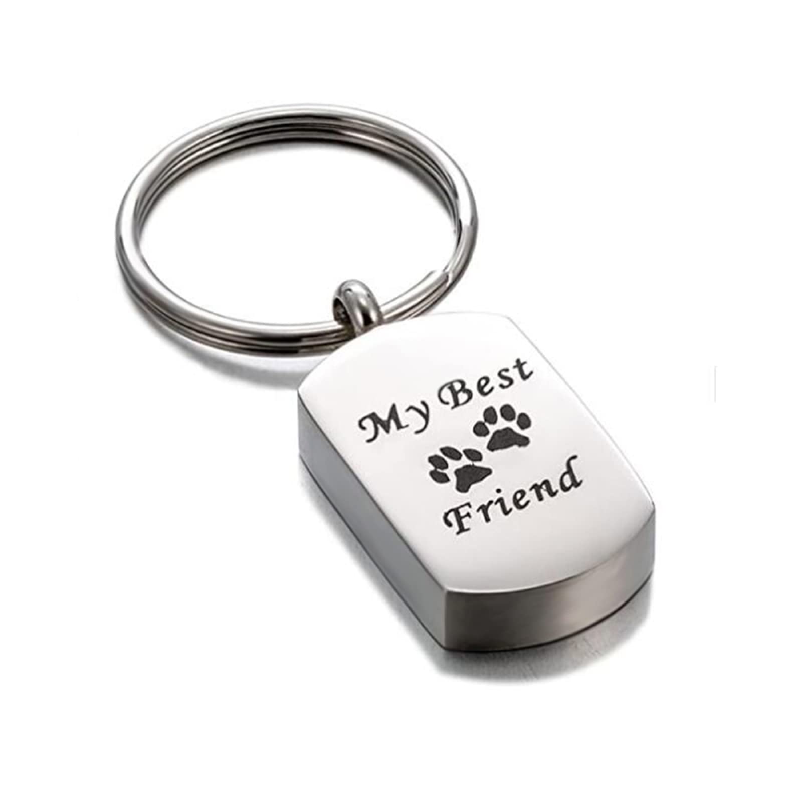 AZ Cremation Jewelry Paw Print Urn Sleutelhanger for Menselijke Ashes Cat Dog Memorial Stepsake Sieraden for vrouwen Mannen T305 (Color : Colorful