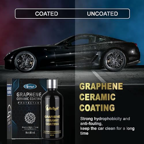 AirTighT Advanced Graphene Ceramic Coating- Self-Cleaning Effect Ultra-High Gloss, Long-Term Protection for Cars, Motorcycle & More,10+ Years Protection Extremely Hydrophobic Anti Scratch - Image 6