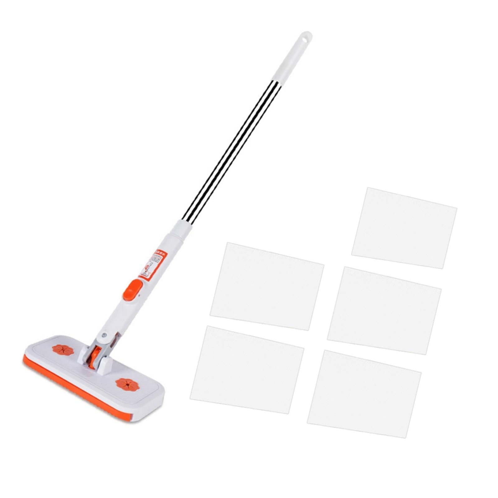 NVOQILIN Cleaner Mop with Fast Change Press Cloth Pad Adjustable Length Handle Cleaning Mop for Home Cleaning Tasks Efficient Floor Cleaner