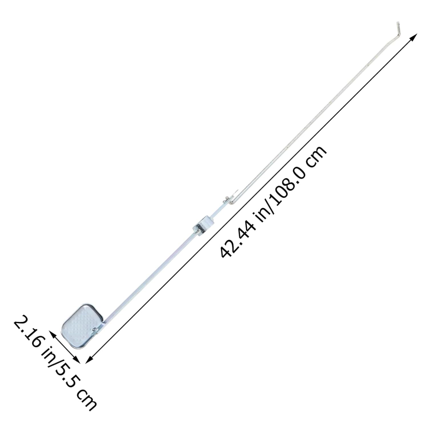 100L Metal Pedal Trash Can Replacement for Outdoor Garbage Bin Tall Foot Pedal Mechanism for Garden Waste Management and Large Trash Disposal