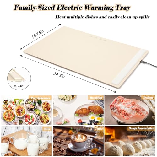 Saphe Electric Warming Tray - Portable Food Warmer with 3 Temp Settings - Image 6