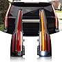 Gubebaili LED Taillight Assembly Tail Lights for 2015-2020 GMC Yukon/GMC Yukon XL, Rear Brake Light Tail Lamp with 6 Holes Plug, Clear Lens