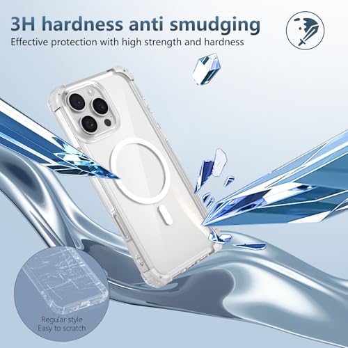 Coque transparente iPhone 16 Pro Max magnétique antichoc fine - 4