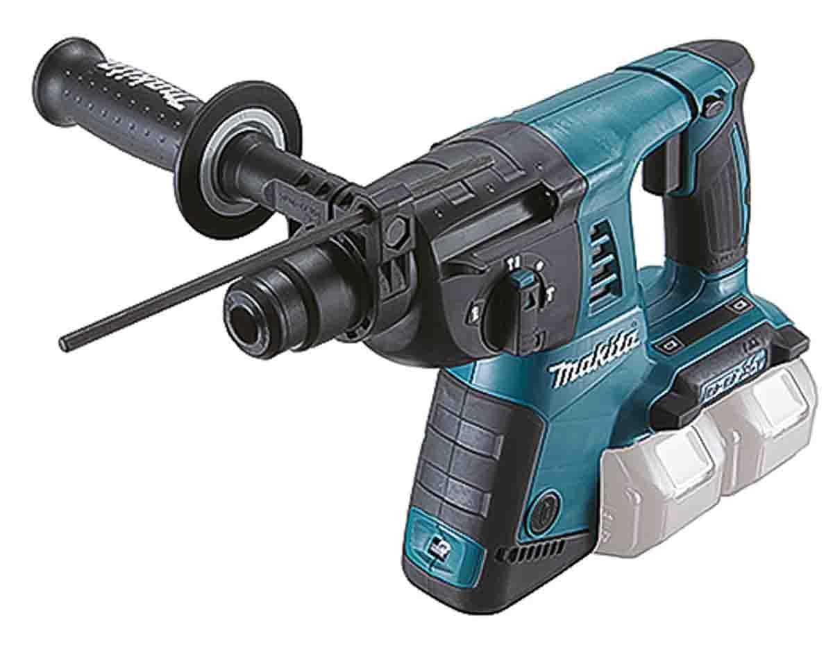 Makita DHR263ZJ Twin 18V Li-Ion LXT Rotary Hammer SDS Plus Supplied in A Makpac Case - Batteries and Charger Not Included Small,Blue