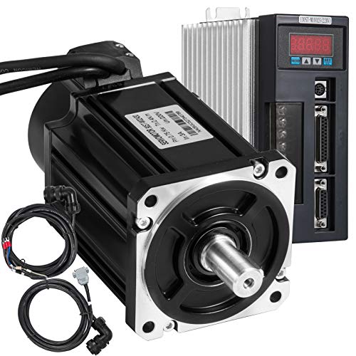 Bisujerro Motores Paso a Paso 2.4 NM Servomotor Motor Alto Torque 3000 PRM para control CNC 750W Conectores Electricos Fuente de Alimentación Fuente de Alimentación Modular Máquina Espuma Cover