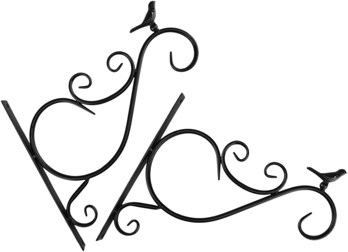 1Set Durable Hanging Plant Bracket Outdoor Flower Pot Hook for Gardens Balconies Patios for Bird Feeders Lanterns Holiday Decor