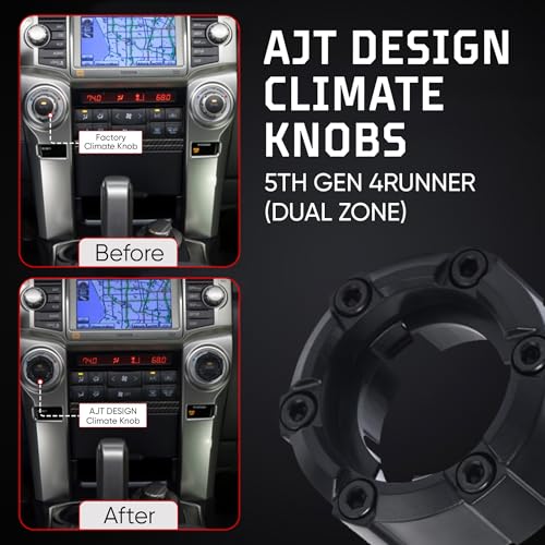 Climate Buttons 4Runner 5e génération touches climatisation Dual Zone noir - 3