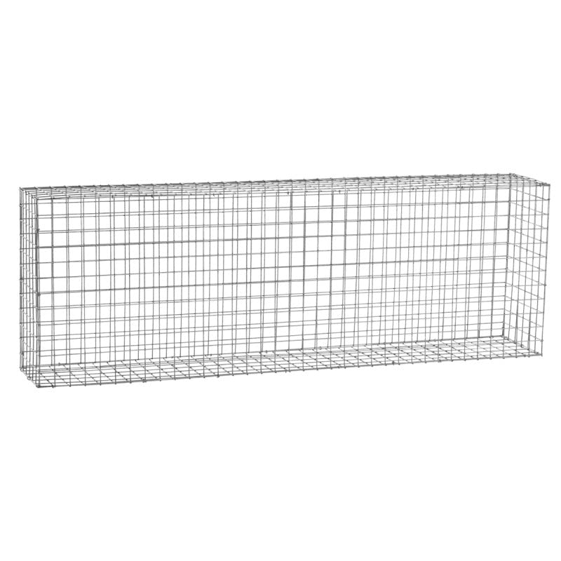 Gabion Acier galvanisé L180 x H60 x Pr.30 cm tirants et Crampons Inclus