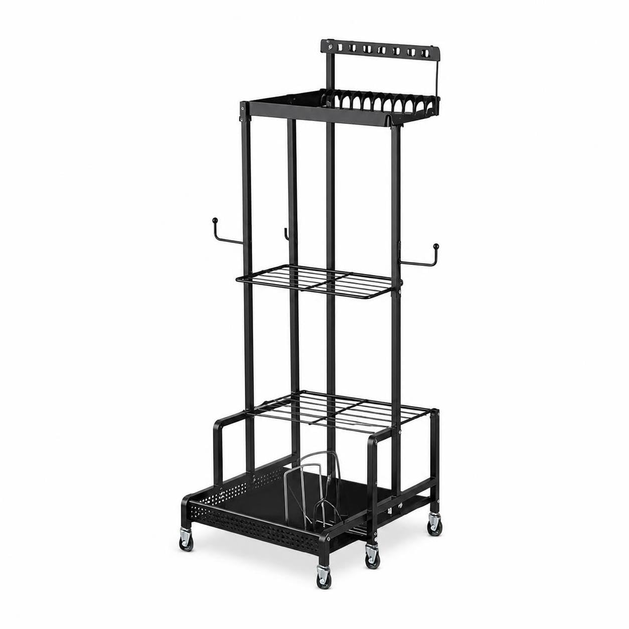 Rack Rangement pour Outils Jardin, Sans roues