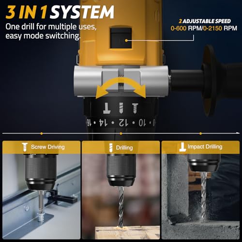 SundpeyPRO 21V Brushless Hammer Drill