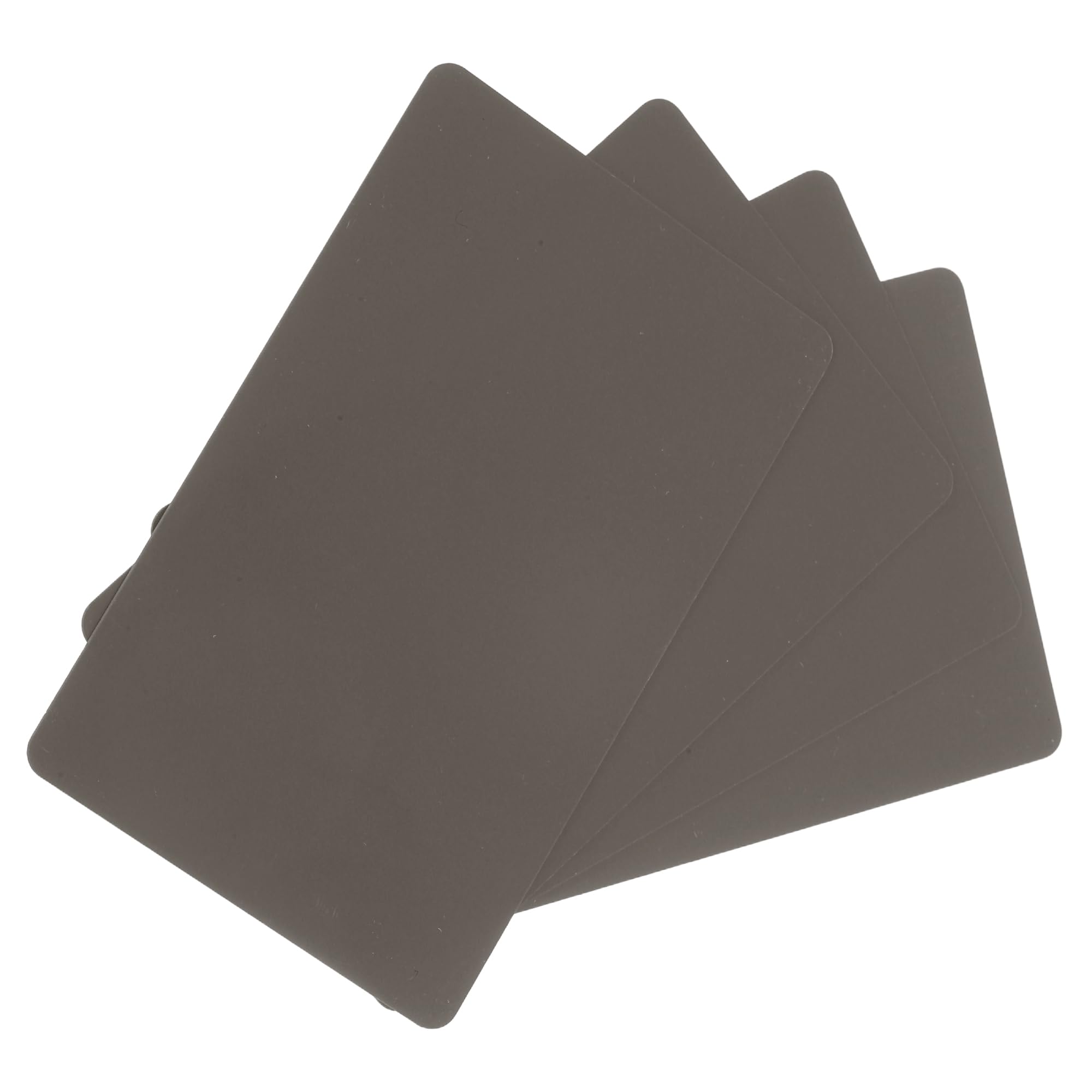sourcing map 30 Pack Blank PVC Cards 30mil ID Blank Credit Cards Waterproof & Double Sided Printing for ID Badge Printer, Graphics Coffee