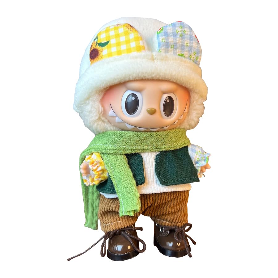 Labubu Clothes Compatitable with Labubu, Clothes for Labubu Dolls, Labubu Outfits, Cute Labubu Clothing and Accessories Set (No Shoes)