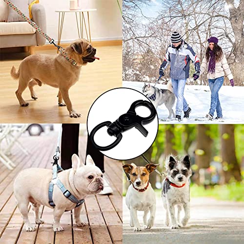 5 Stück Karabinerhaken Wirbelkarabiner, Zinklegierung Scherenkarabiner, Wirbel Schnappkarabiner, Robust Bolzen Karabiner, Karabinerhaken Hundeleine Schlüssel, für Hunde Gepäckschnalle Drehbar